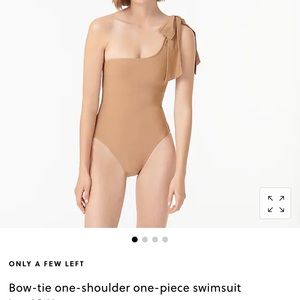 Bow-tie one-shoulder one-piece swimsuit NWT